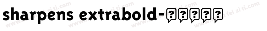 sharpens extrabold字体转换